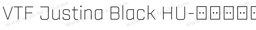 VTF Justina Black HU字体转换